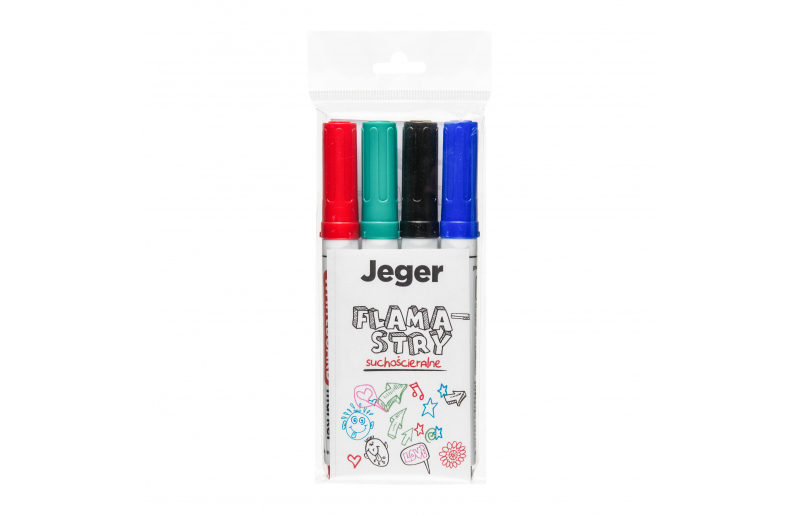 Jeger Dry-erase markers, 4 pcs.