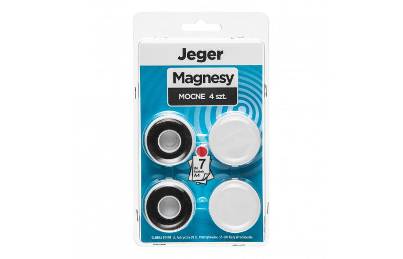 Jeger Strong White Magnet, 4 pcs.