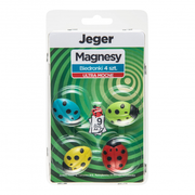Jeger Ultra Strong Magnets, Ladybirds, 4 pcs.