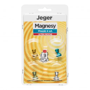 Jeger Ultra Strong Magnets, Pins, 4 pcs.